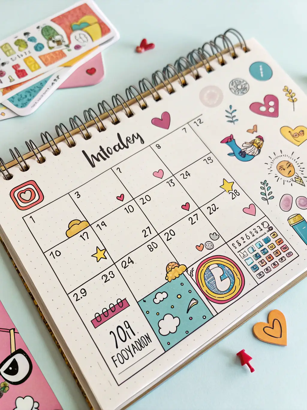 An image of a content calendar filled with diverse content types, such as blog posts, infographics, and videos, all aligned with a cohesive marketing strategy.