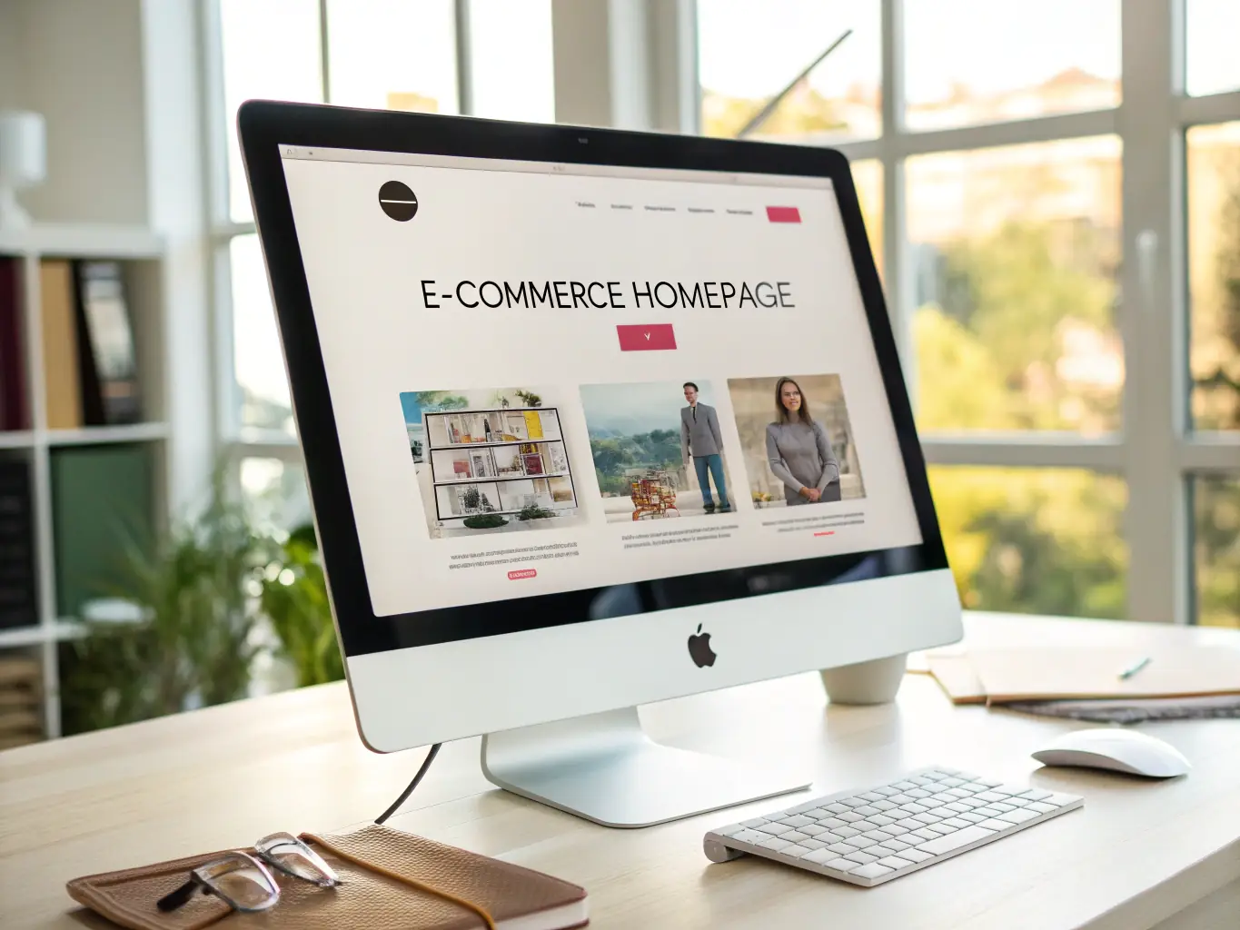 A visually appealing website mockup showcasing well-written and strategically placed website copy, highlighting the importance of effective content.